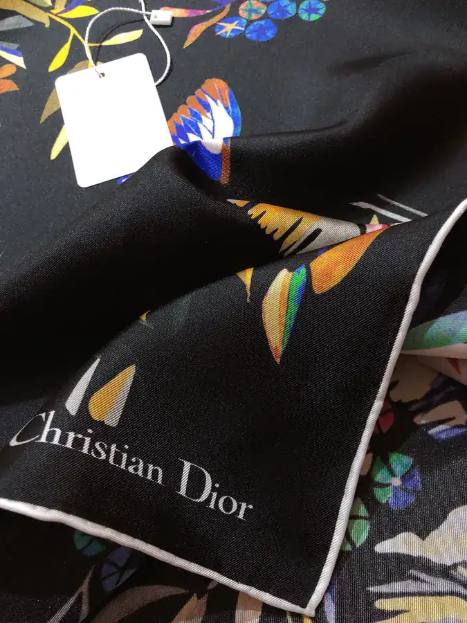 Christian Dior Fantastica Print Silk Scarf