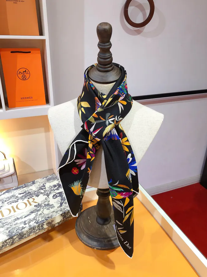 Christian Dior Fantastica Print Silk Scarf