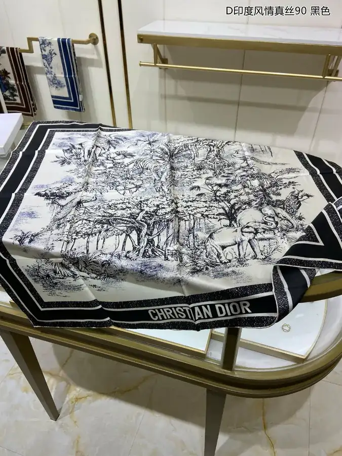 New D India Style Silk Scarf 90x90cm