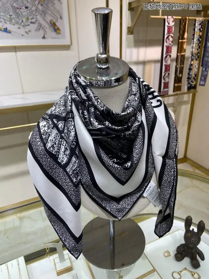 Paris Map Silk 90 Double Sided Silk Scarf