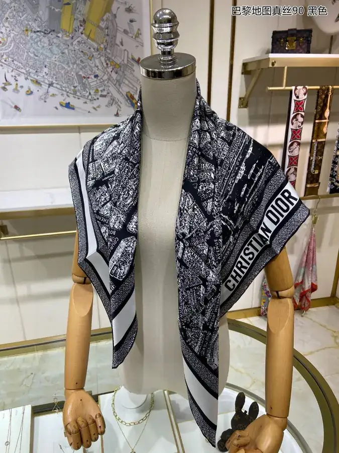 Paris Map Silk 90 Double Sided Silk Scarf
