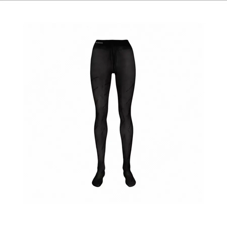 Parisian Luxury Logo Embroidered Tights with Box Set