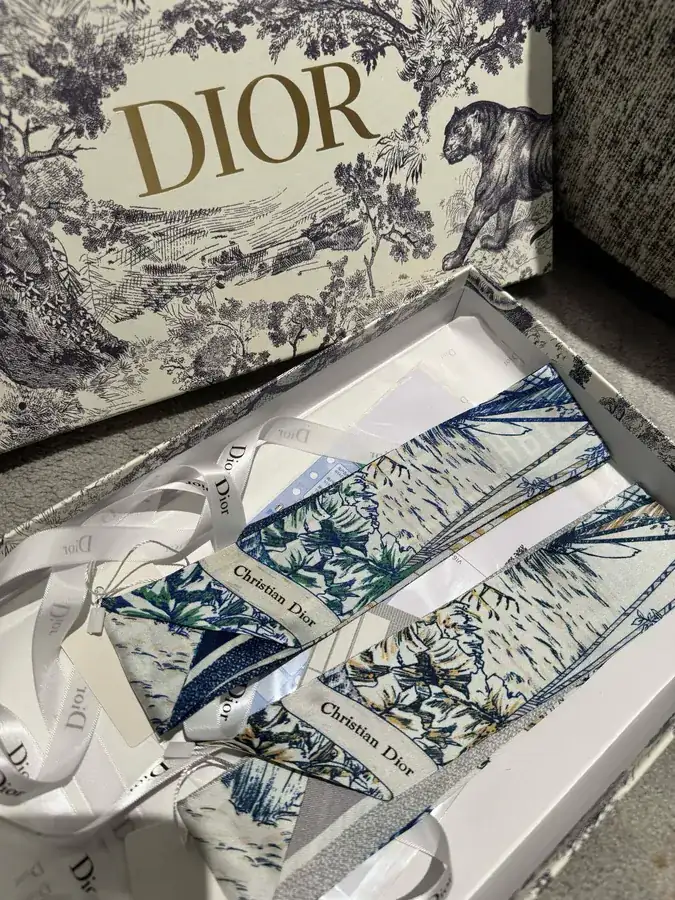 D House Silk Scarf Double Layered