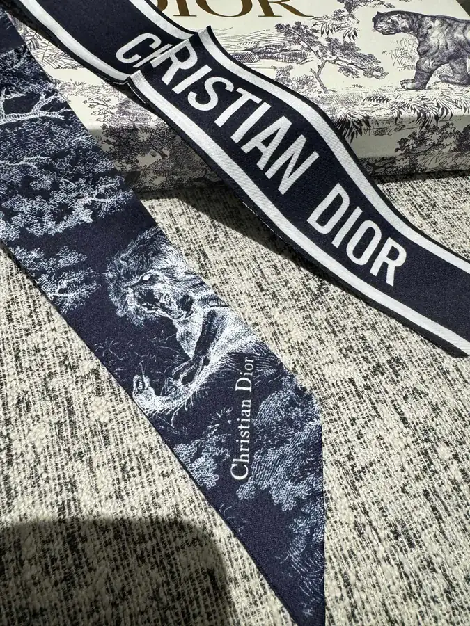 D House Silk Scarf Double Layered