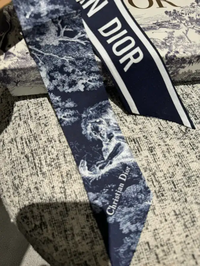 D House Silk Scarf Double Layered