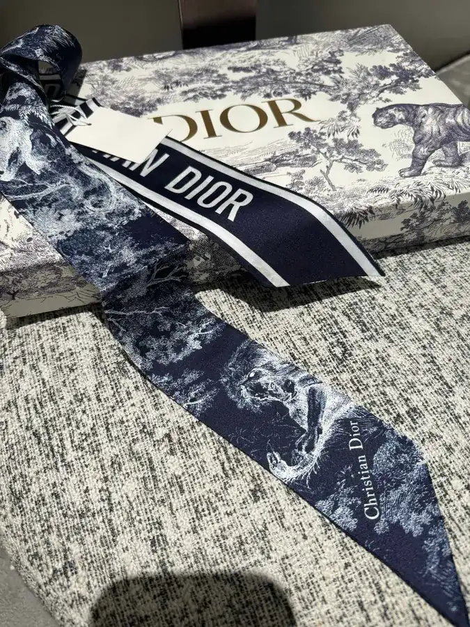 D House Silk Scarf Double Layered