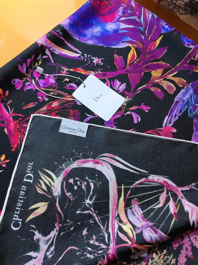 Christian Dior Le Monde Silk Scarf