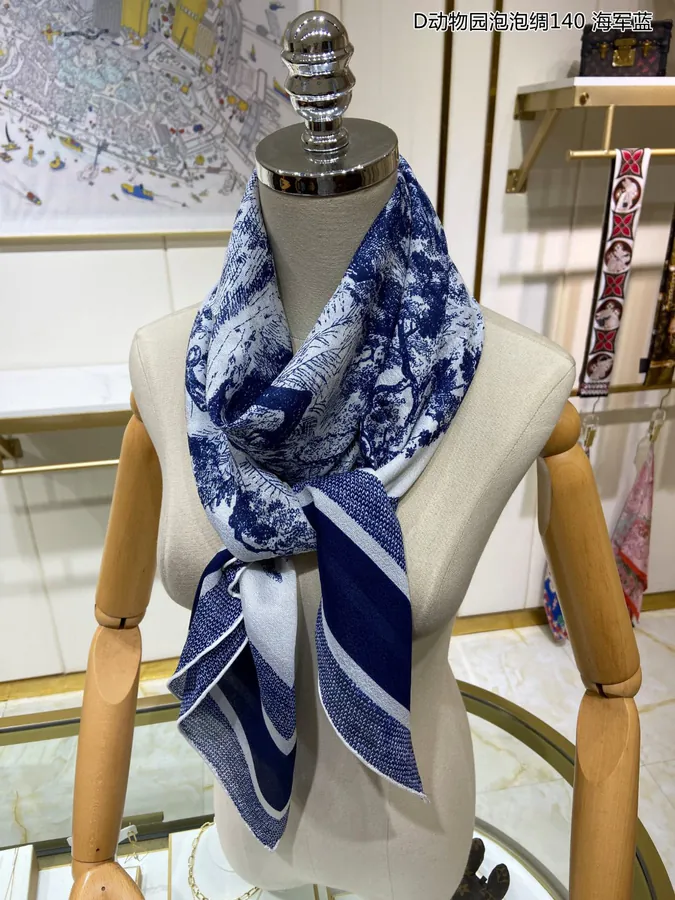 D Zoo Bubble Silk Scarf Tropical Rainforest Series