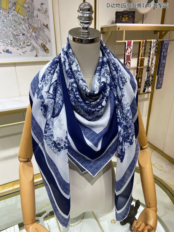 D Zoo Bubble Silk Scarf Tropical Rainforest Series