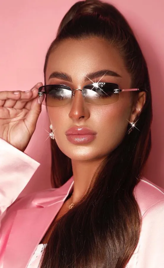 P105 CHANE* Frameless Sunglasses
