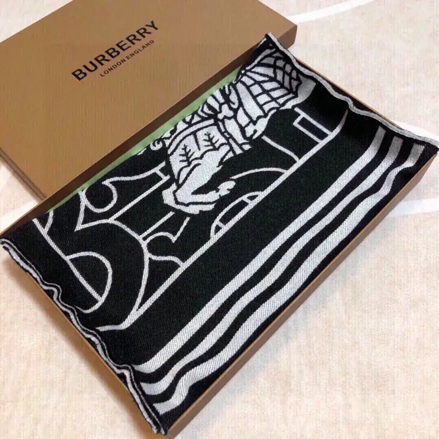 TB Series Limited Edition Double Face Jacquard Scarf Shawl