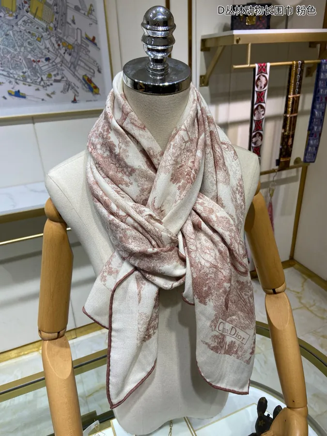 D Jungle Animal Long Scarf Tropical Rainforest Series