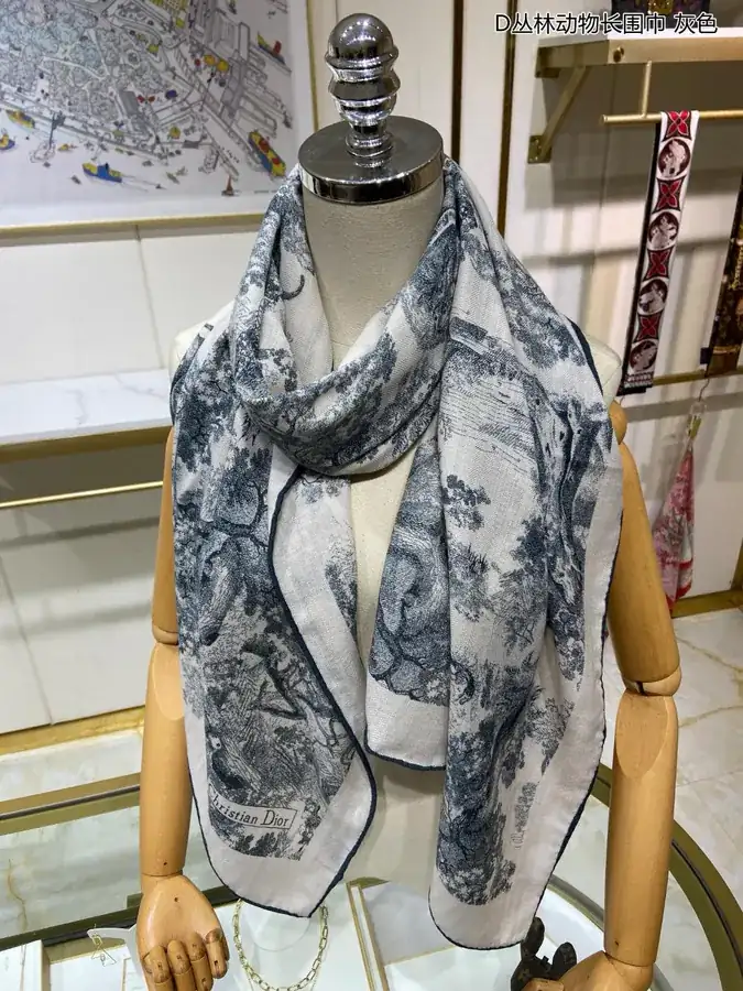 D Jungle Animal Long Scarf Tropical Rainforest Series