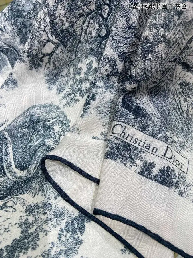 D Jungle Animal Long Scarf Tropical Rainforest Series