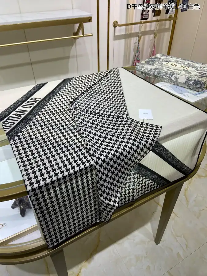 New D Collection Double Ended Scarf in D Birdseye Pattern 140cm