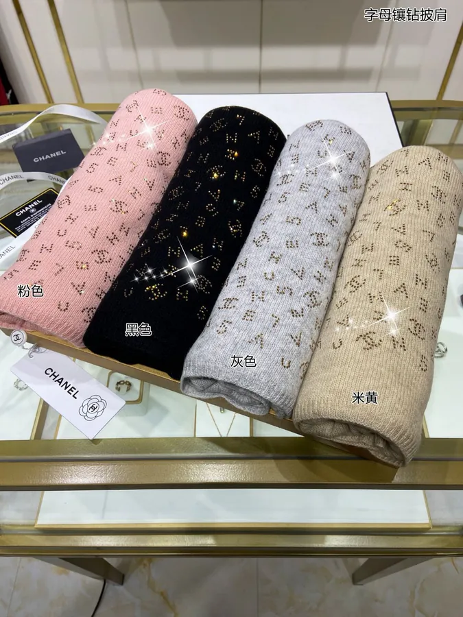 Luxurious and Elegant P230 Lettering Diamond Shawl