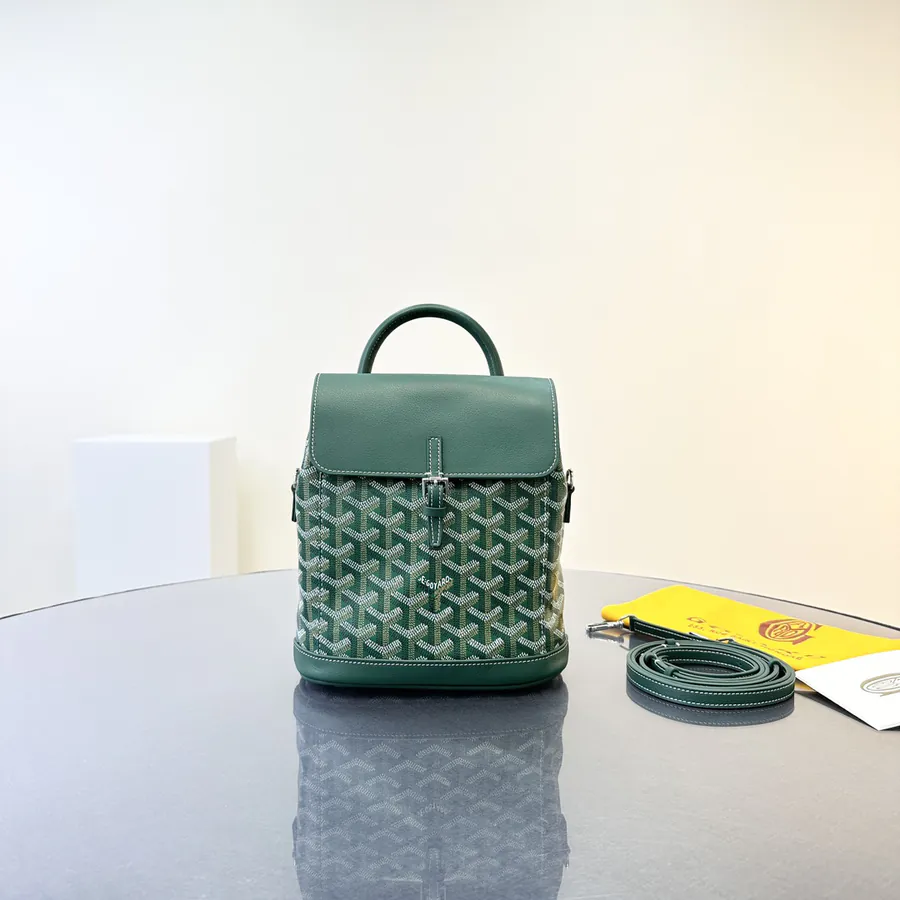AIN Mini Backpack Premium Leather Handle and Canvas Body