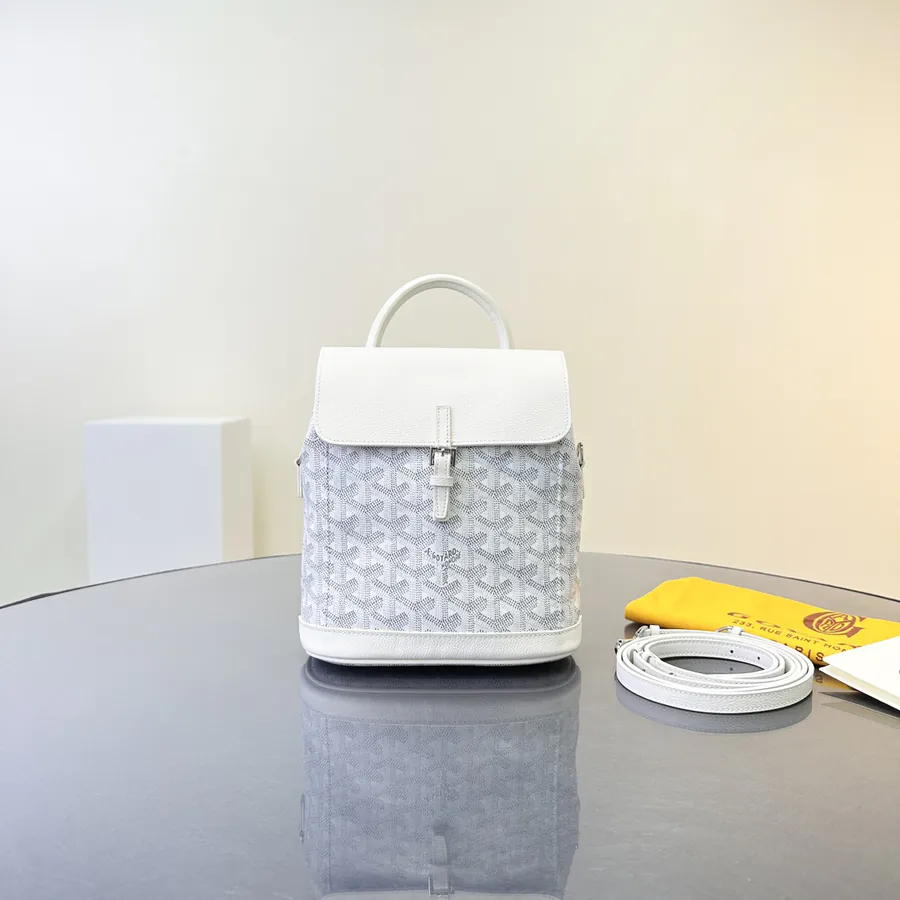AIN Mini Backpack Premium Leather Handle and Canvas Body