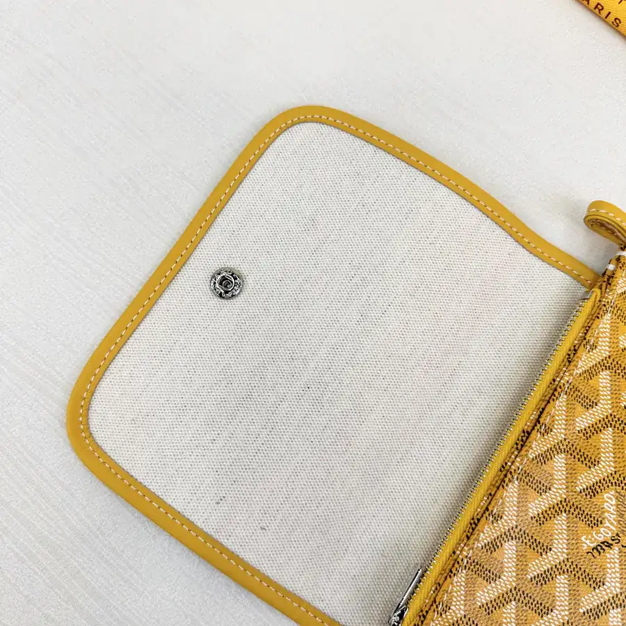 Plumet Envelope Bag Premium Cotton Linen and Top Grain Leather
