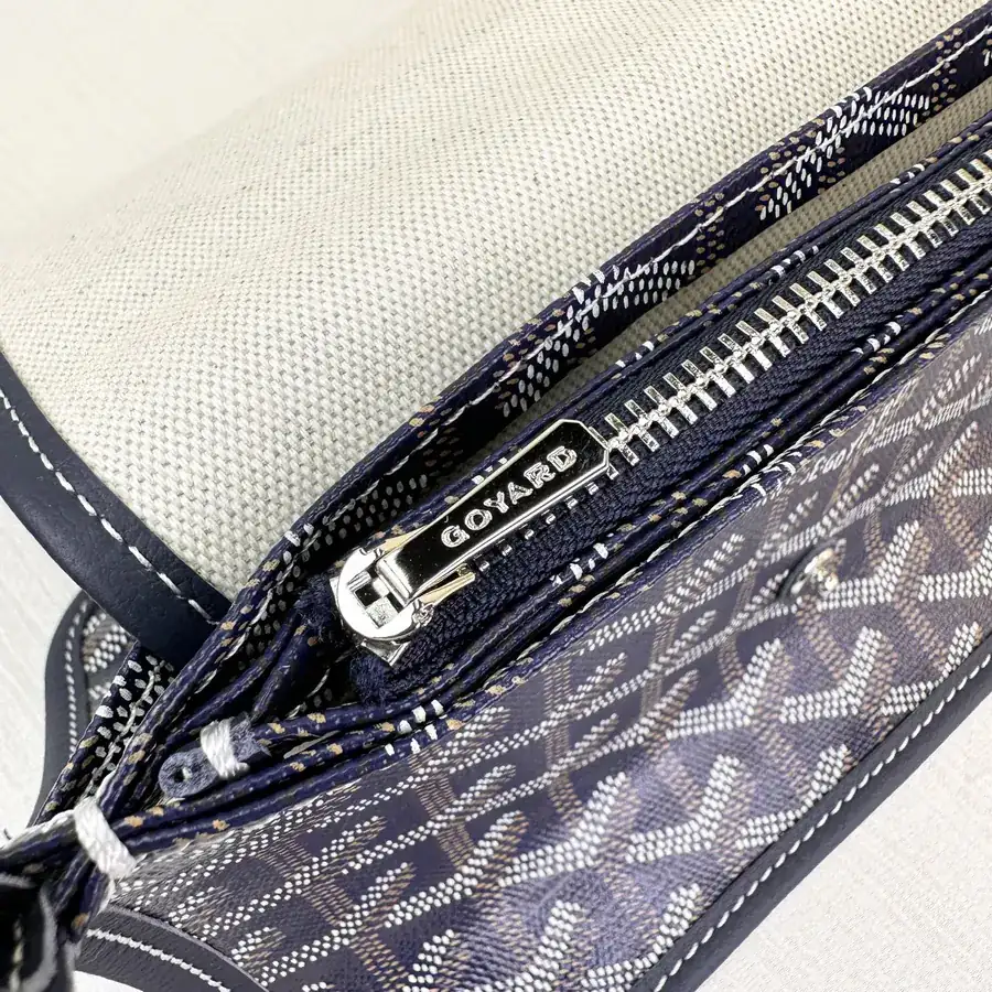 Plumet Envelope Bag Premium Cotton Linen and Top Grain Calfskin