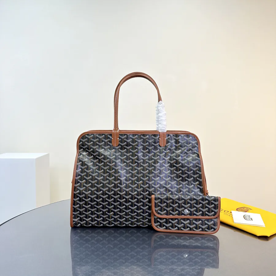 Hardy Dog Bag Paris Embroidery Leather Tote