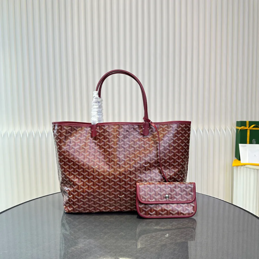 Saint Louis Tote Bag Grained Calfskin and Linen Canvas