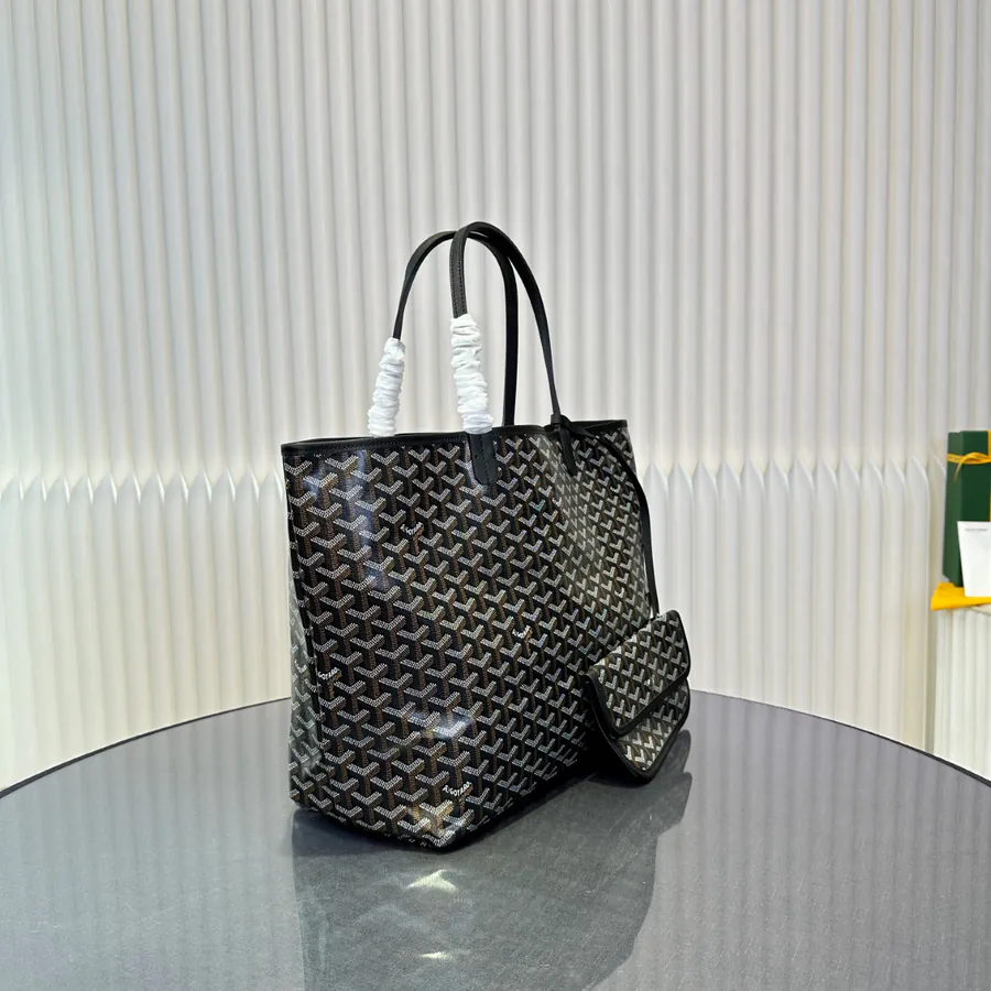 Saint Louis Tote Bag Cotton Linen Grained Calfskin
