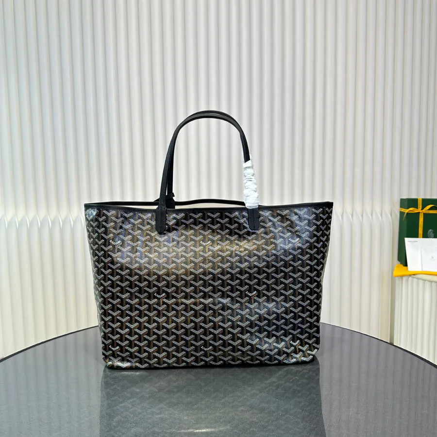 Saint Louis Tote Bag Cotton Linen Grained Calfskin