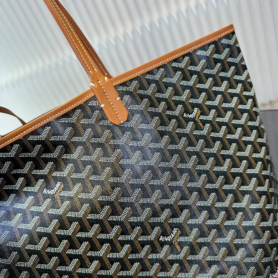 Saint Louis Tote Bag Cotton Linen Grained Calfskin