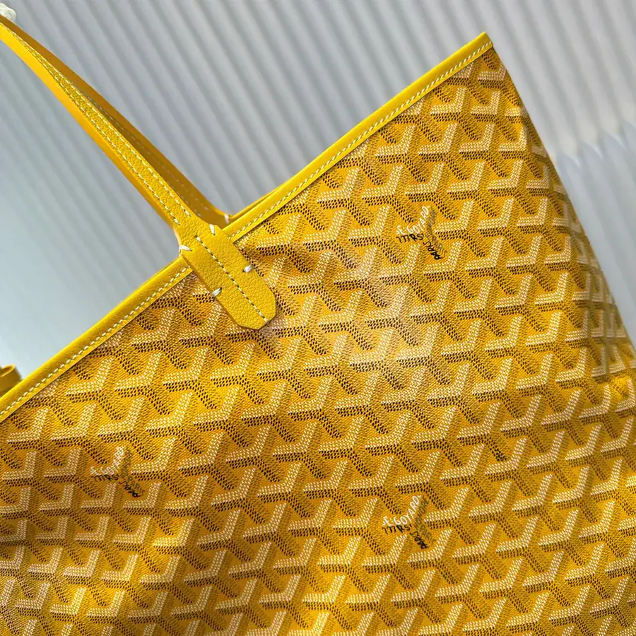 Saint Louis Tote Bag Grained Calfskin and Cotton Linen