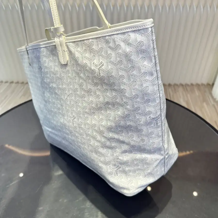 Saint Louis Tote Bag Cotton Linen Grained Calfskin