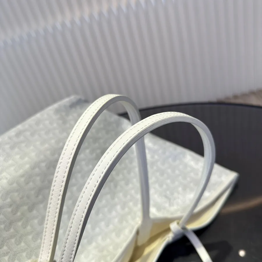Saint Louis Tote Bag Cotton Linen Grained Calfskin