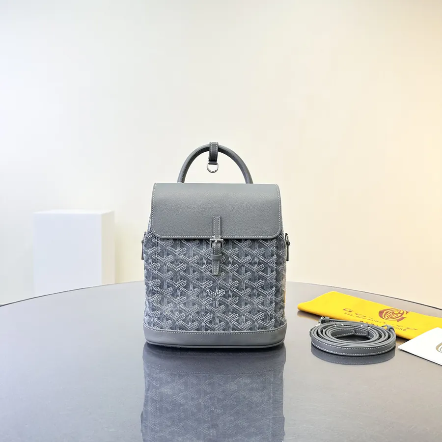 AIN Mini Backpack Premium Leather Handle and Grained Calfskin Cover