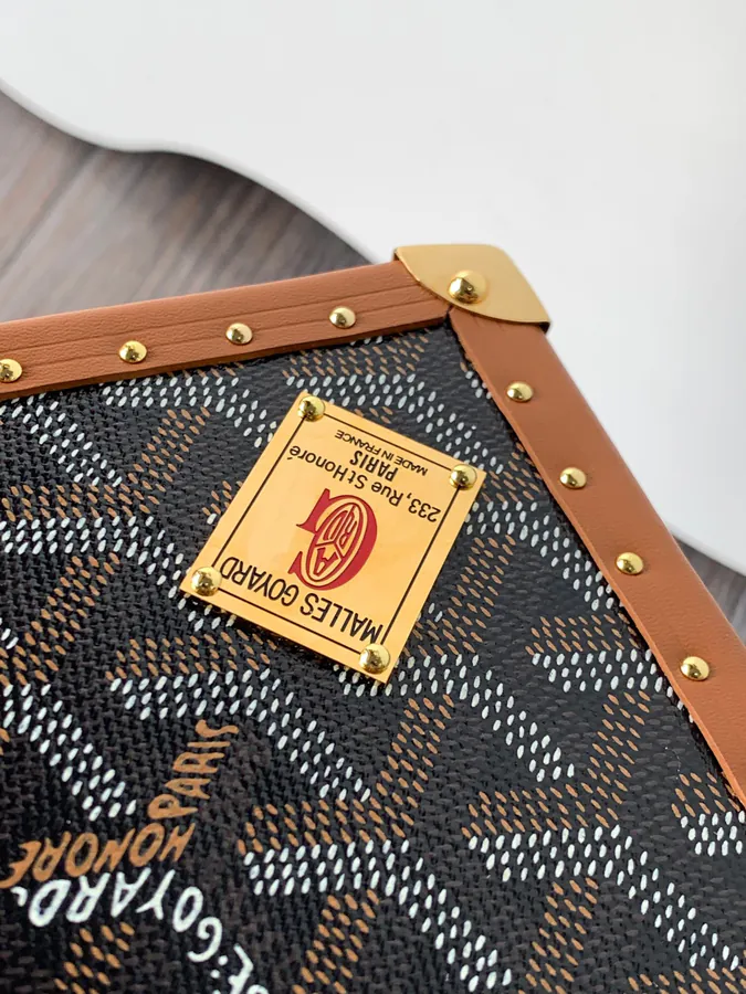 DE Cube Bag with Goyardine Canvas Y Pattern