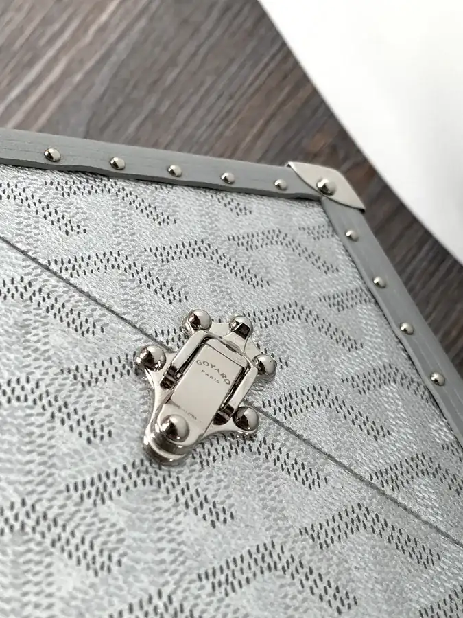 DE Cube Bag with Goyardine Canvas Y Pattern