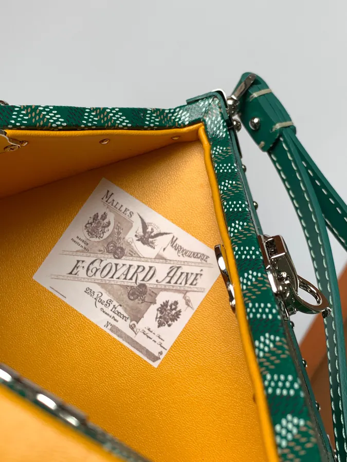 DE Tote with Grained Calfskin and Goyardine Canvas