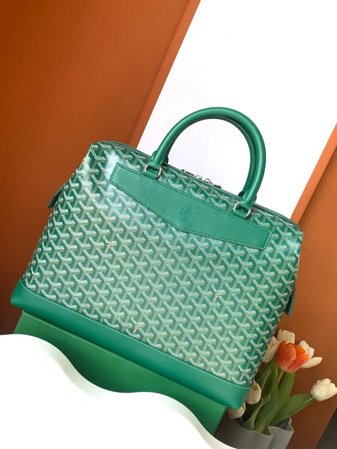 Cisaln Briefcase A Tribute to Goyard's Travel Art