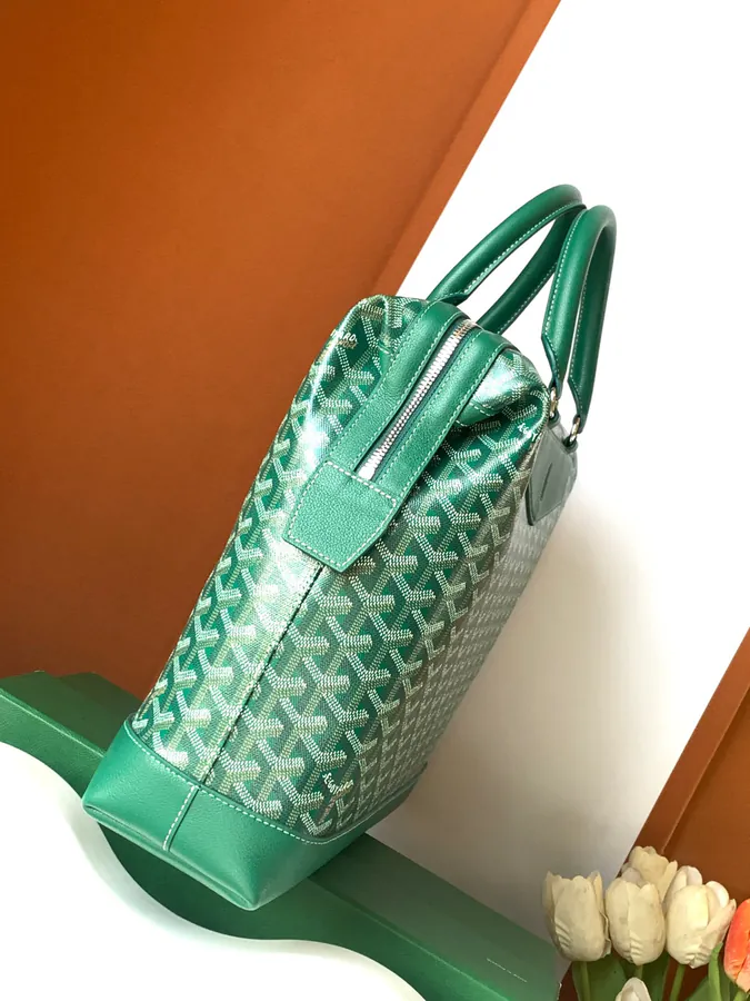 Cisaln Briefcase A Tribute to Goyard's Travel Art