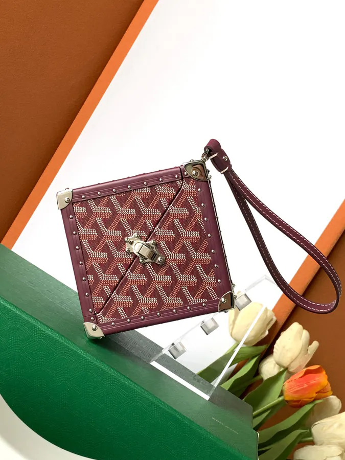 DE Cube Bag with GOYARDINE Canvas Y Pattern