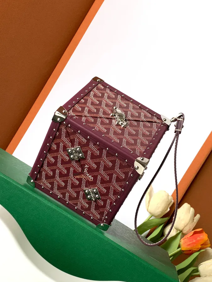 DE Cube Bag with GOYARDINE Canvas Y Pattern