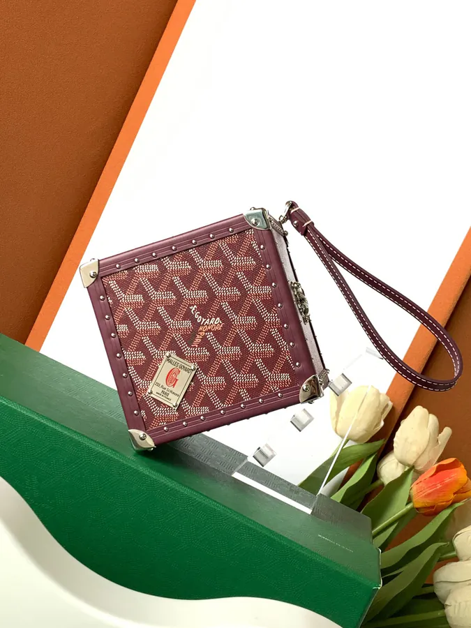 DE Cube Bag with GOYARDINE Canvas Y Pattern