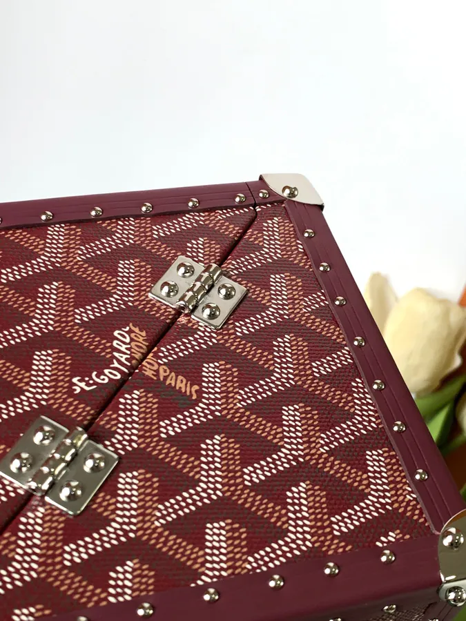 DE Cube Bag with GOYARDINE Canvas Y Pattern