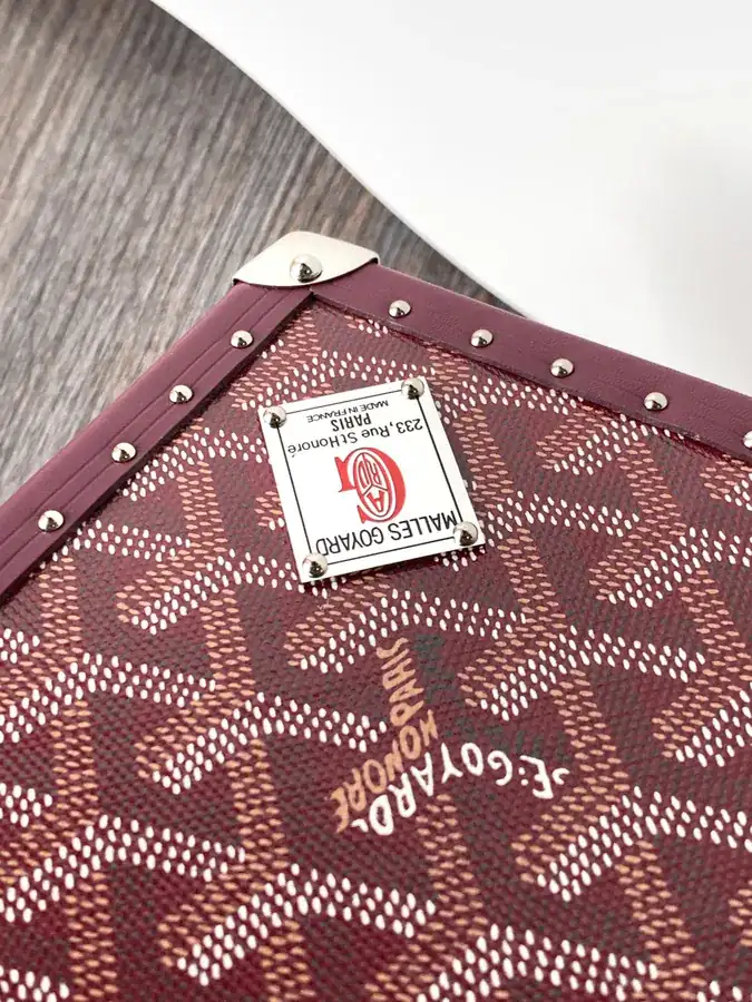 DE Cube Bag with GOYARDINE Canvas Y Pattern