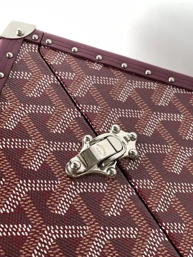 DE Cube Bag with GOYARDINE Canvas Y Pattern