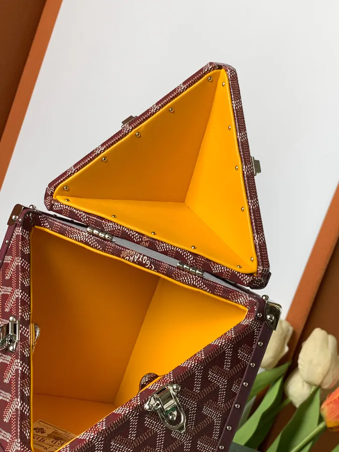 DE Cube Bag with GOYARDINE Canvas Y Pattern