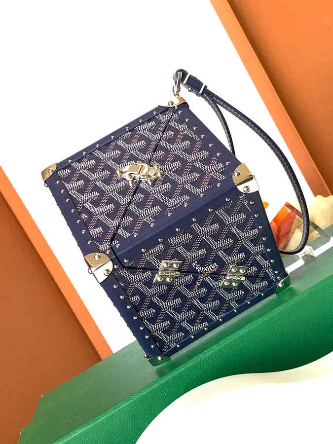 DE Cube Bag with GOYARDINE Canvas Y Pattern
