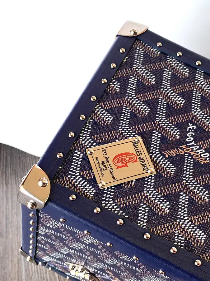 DE Cube Bag with GOYARDINE Canvas Y Pattern