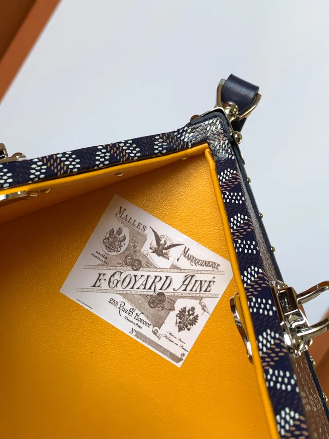 DE Cube Bag with GOYARDINE Canvas Y Pattern