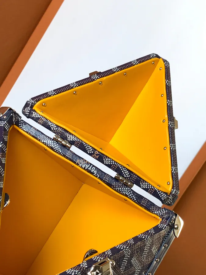 DE Cube Bag with GOYARDINE Canvas Y Pattern