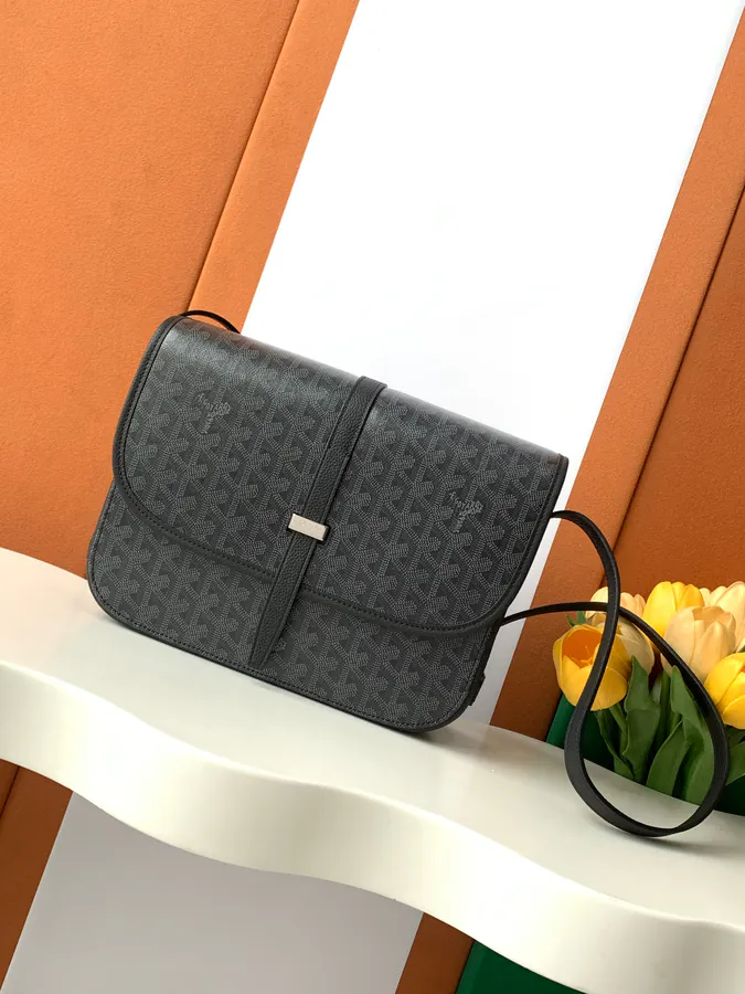 JET BLACK BEEDERE Messenger Bag